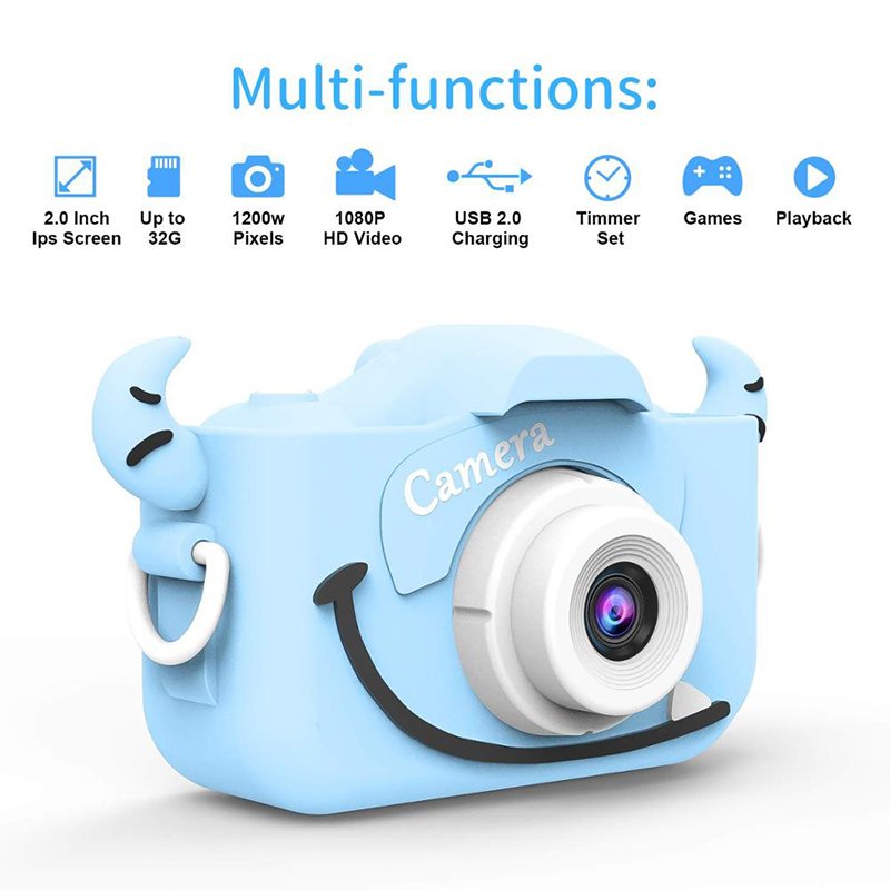 Factory Wholesale 20MP New Children Toys Cute Cat Child Photo HD X5s Kids Digital Video Action Play Camera