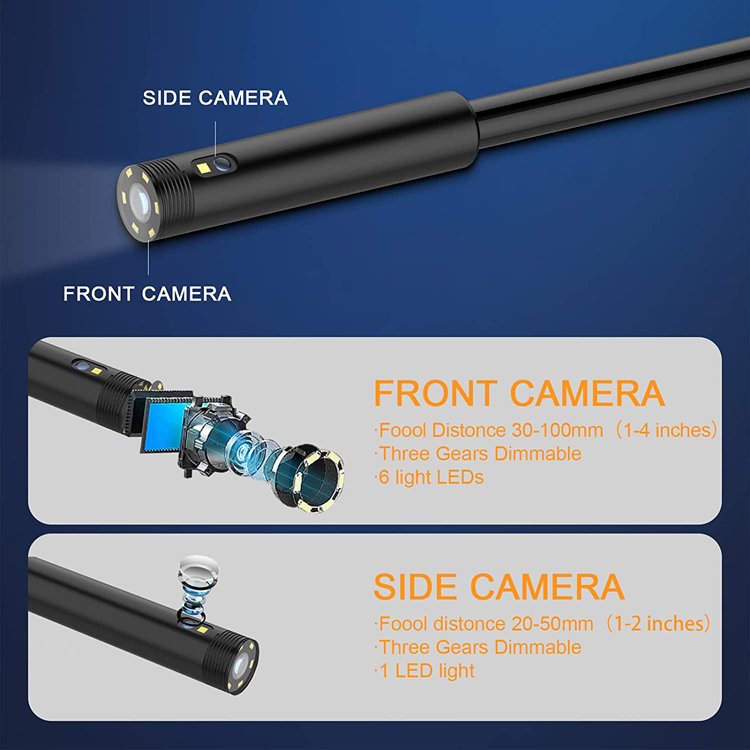 New Fishing Camera Underwater Deep Pipe Inspection Monitor With Handle Endoscope