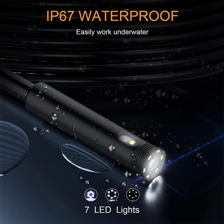 New Fishing Camera Underwater Deep Pipe Inspection Monitor With Handle Endoscope