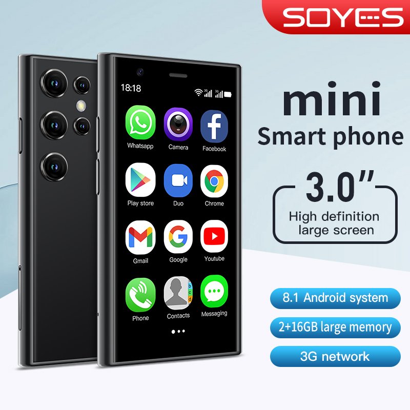 S23 Pro Very Small Android 8.1 Mini 3G Smart Phone Touch Screen Mini Mobile Phones 3G Small Mini Smartphone