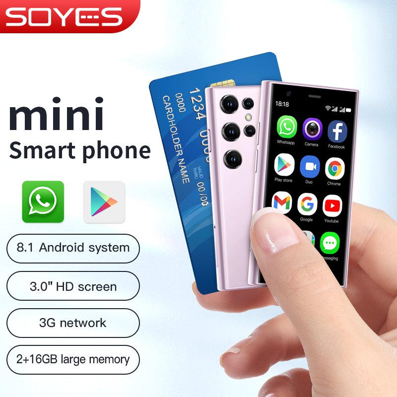 S23 Pro Very Small Android 8.1 Mini 3G Smart Phone Touch Screen Mini Mobile Phones 3G Small Mini Smartphone