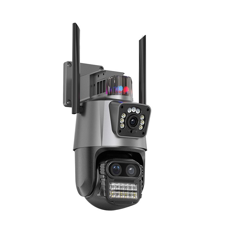 ICsee APP 8X Hybrid Zoom 6MP Three Lens Cctv WIFI Security Camera Audio Ptz Wireless Network Camera