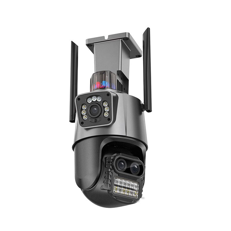 ICsee APP 8X Hybrid Zoom 6MP Three Lens Cctv WIFI Security Camera Audio Ptz Wireless Network Camera