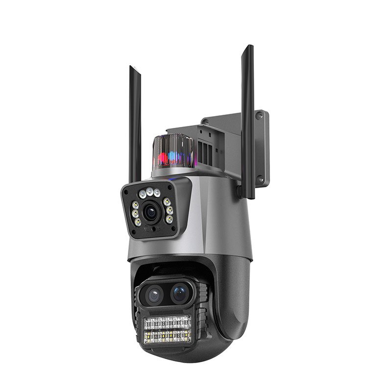 ICsee APP 8X Hybrid Zoom 6MP Three Lens Cctv WIFI Security Camera Audio Ptz Wireless Network Camera