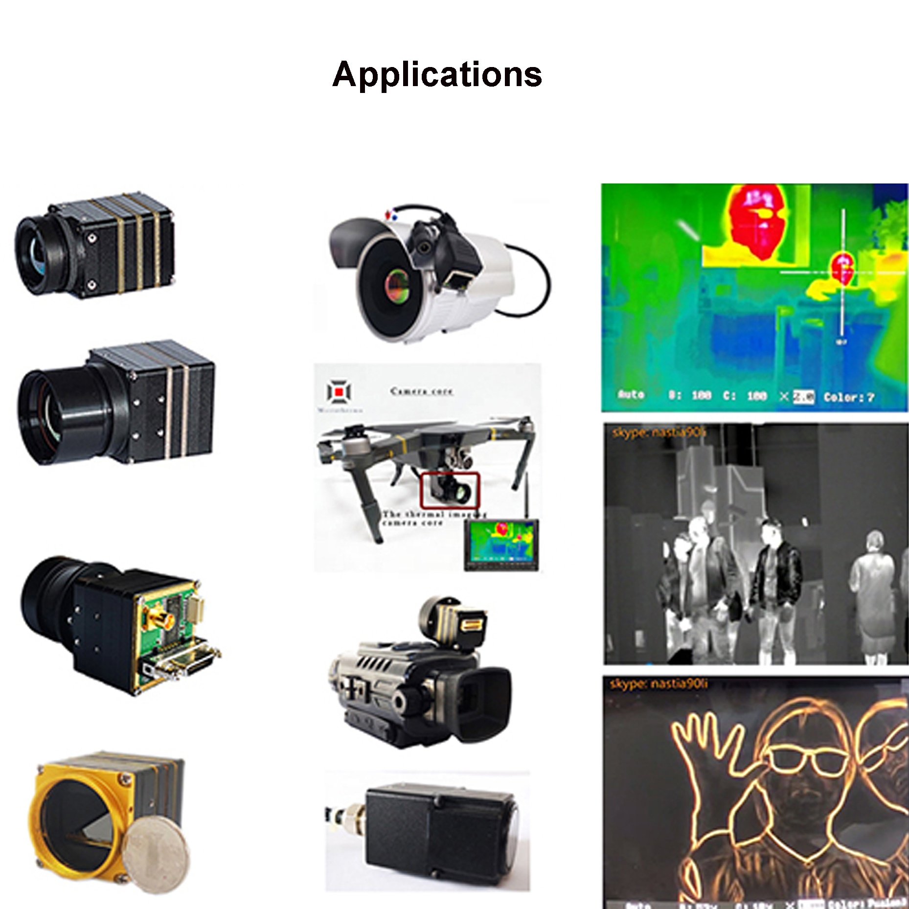 384x288 no lens long detection distance smallest uncooled infrared shutterless thermal imaging camera core for security