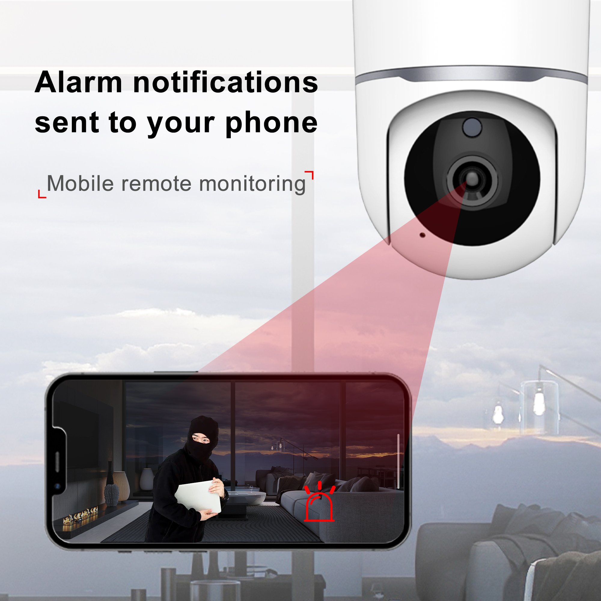 4MP Tuya Smart Life APP WiFi CCTV Home Security Camera Indoor Night Vision Wireless WiFi IP PTZ Network Camera