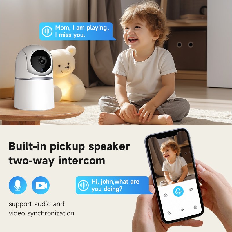 4MP Tuya Smart Life APP WiFi CCTV Home Security Camera Indoor Night Vision Wireless WiFi IP PTZ Network Camera
