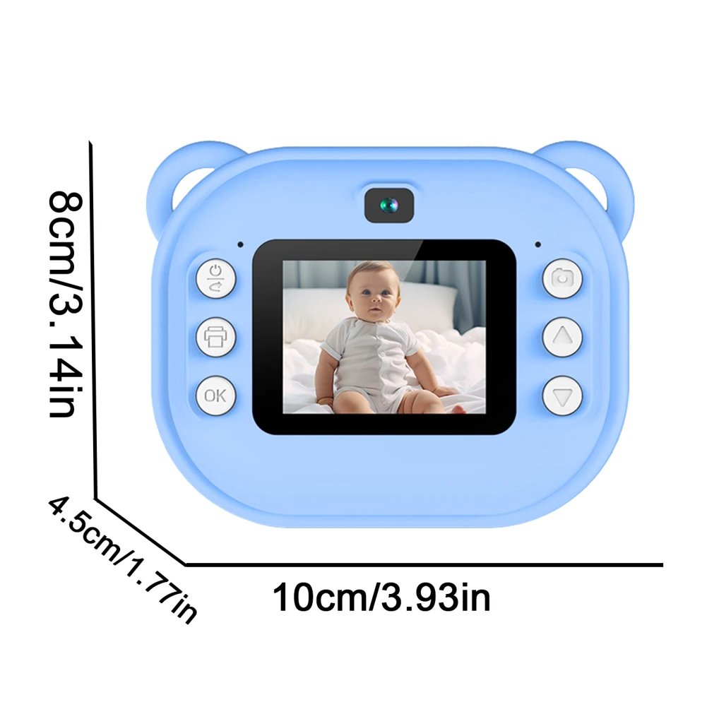 Jumon 1080P Video Recorder Children Camera Photo Instant Printing Digital Camera 2 Inch Screen Mini Kids Camera
