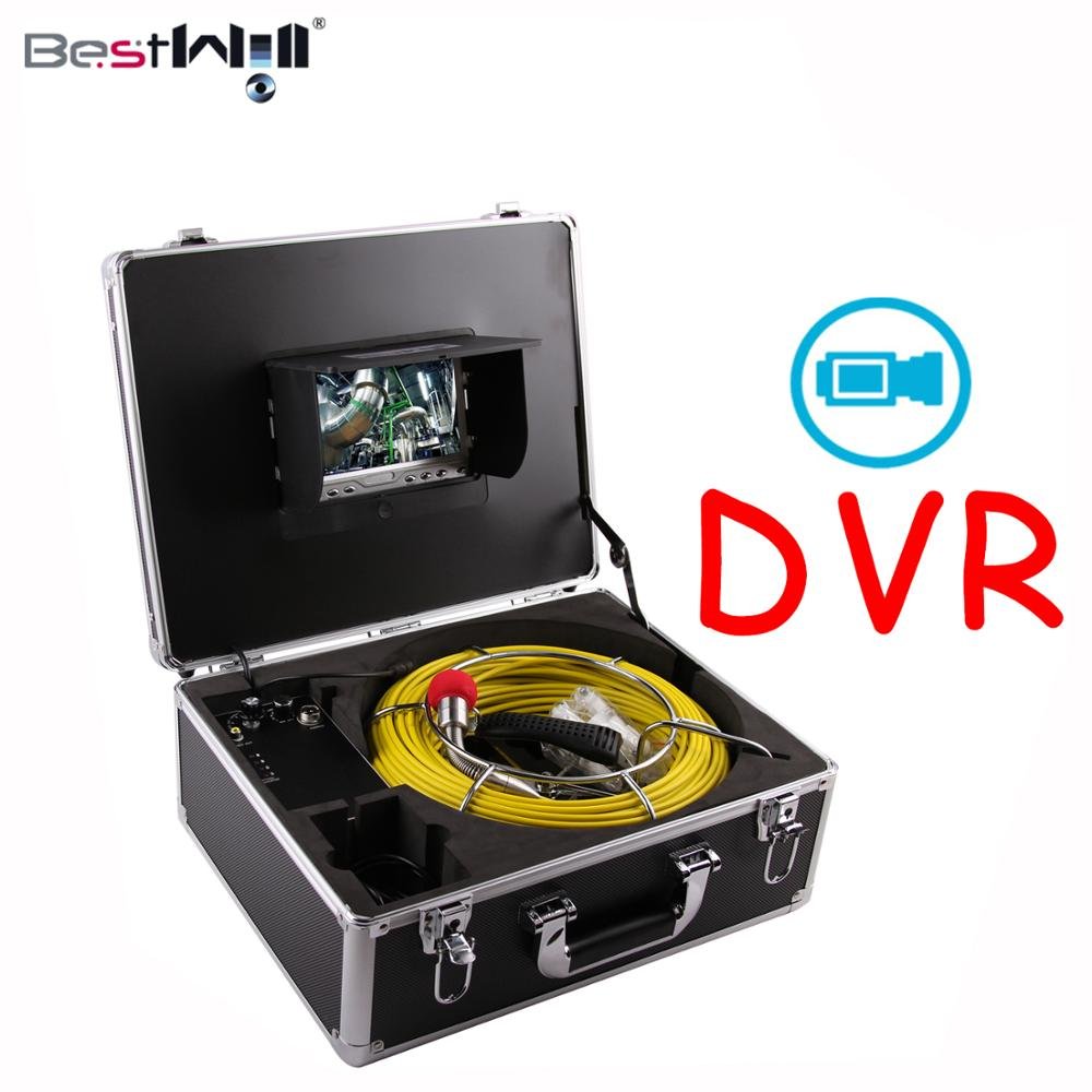 Pipe Inspection Camera Sewer Pipe Camera CR110-7D1 with DVR, 20M to 100M Fiberglass cable