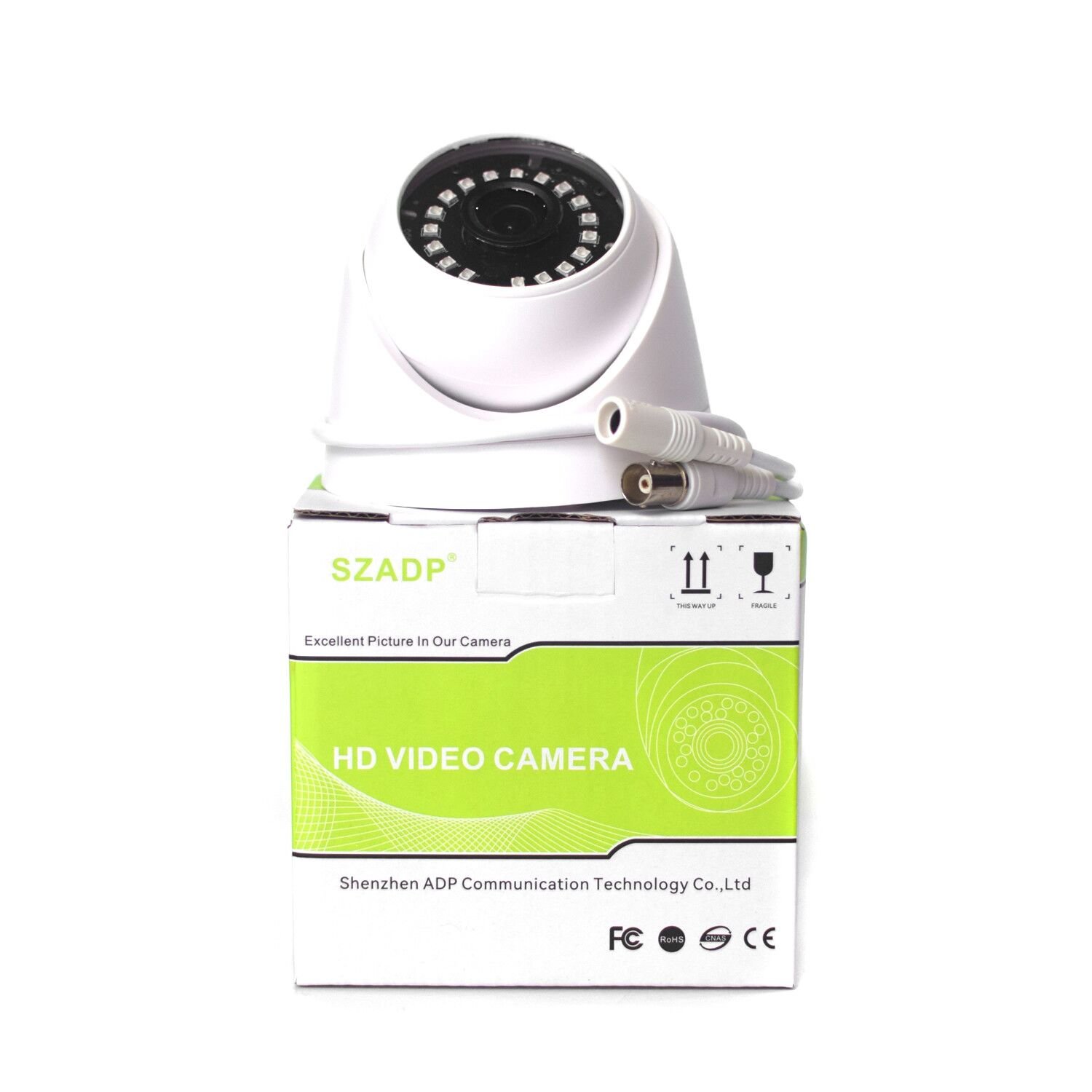 CCTV Analog Full Color AHD Camera CCTV Monitoring Indoor Polycarbon Dome Security Video Camera 1080P Wired Analog