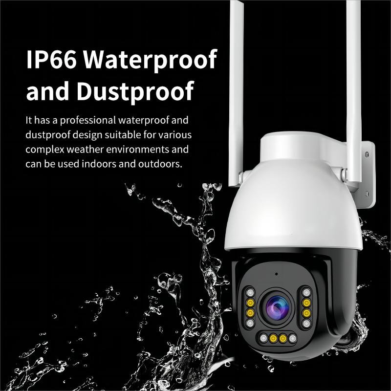 4MP HD Black Light Full Color 5/2.4GHz Dual-Band WiFi Night Vision CS611Q-uV Outdoor Security Camera NVR SD Card IP Network