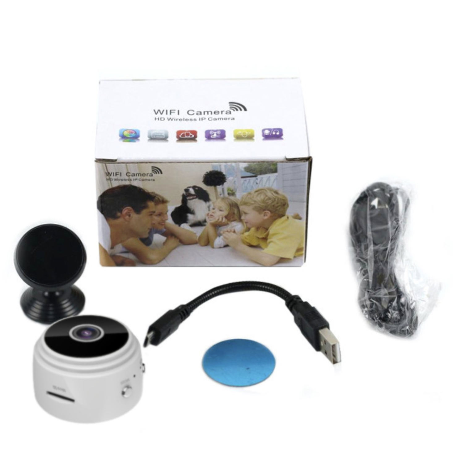 A9 Mini Camera 500Pcs Wireless hdiotcamer APP Wifi IP HD 720P DVR Night Vision House Security Indoor Outdoor