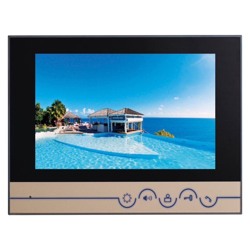 2022 New Smart Video Door Phone Intercom System 7 Inch TFT Touch Screen Ring Video Door Bell Waterproof TCP Network Villa