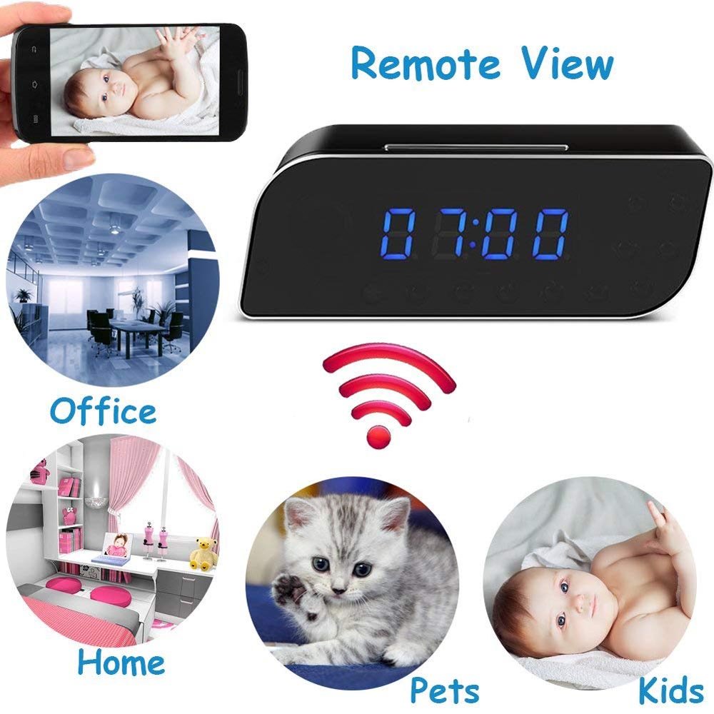 2MP WiFi Security IP Camera Wireless Smart Clock Monitoring Camera Mini WiFi Camera