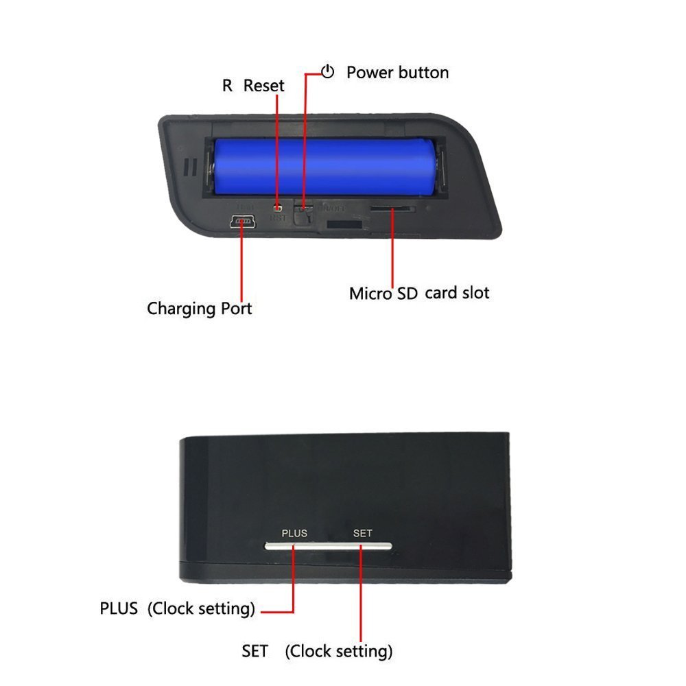 2MP WiFi Security IP Camera Wireless Smart Clock Monitoring Camera Mini WiFi Camera
