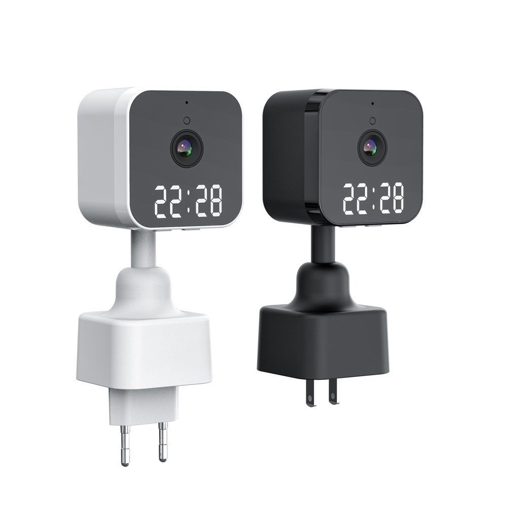 plug and play Smart Surveillance Clock Wifi Camara 2 Way Audio IP Camera Night Vision v380 WiFi Mini Camera