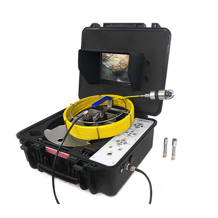 360 degree rotate ridgid remote control sewer pipe inspection camera