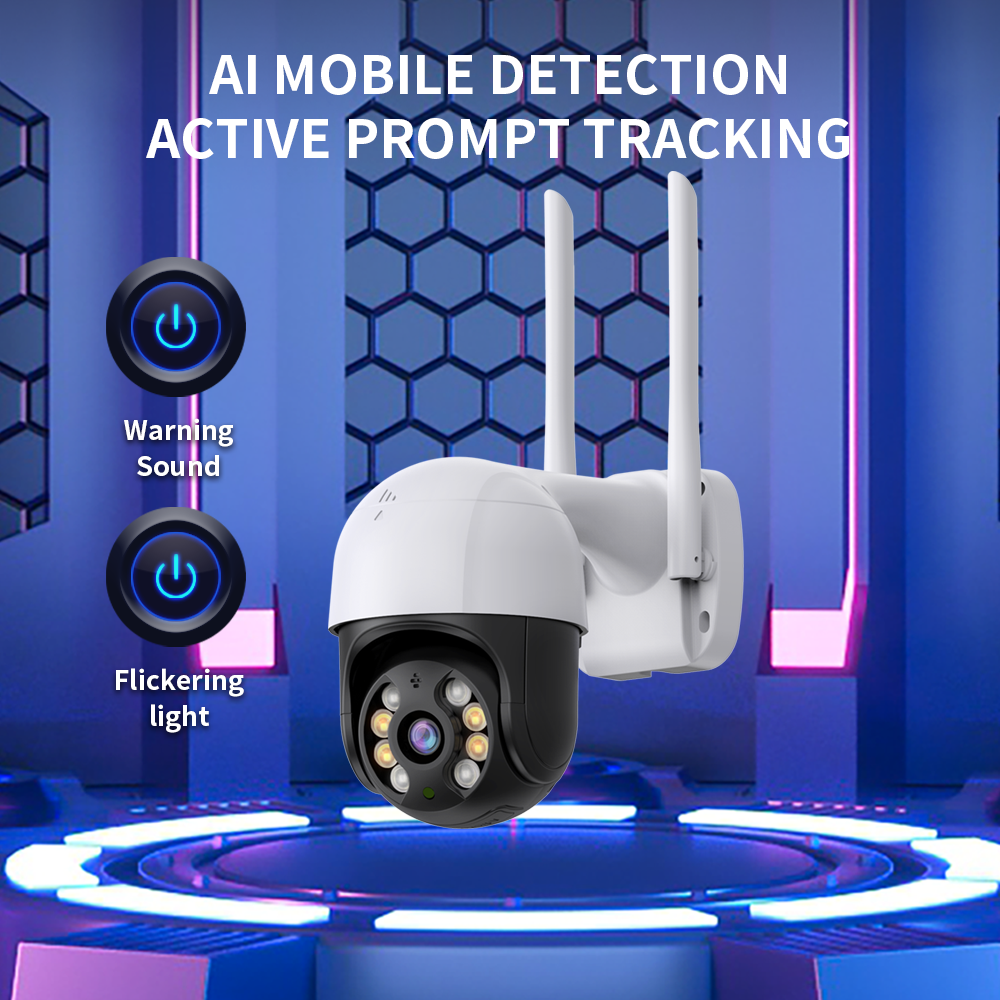 ICSEE 3MP Resolution WIFI Camera with Low Illumination & Clear Image H.265 Video Compression Format Wireless PTZ CCTV Camera