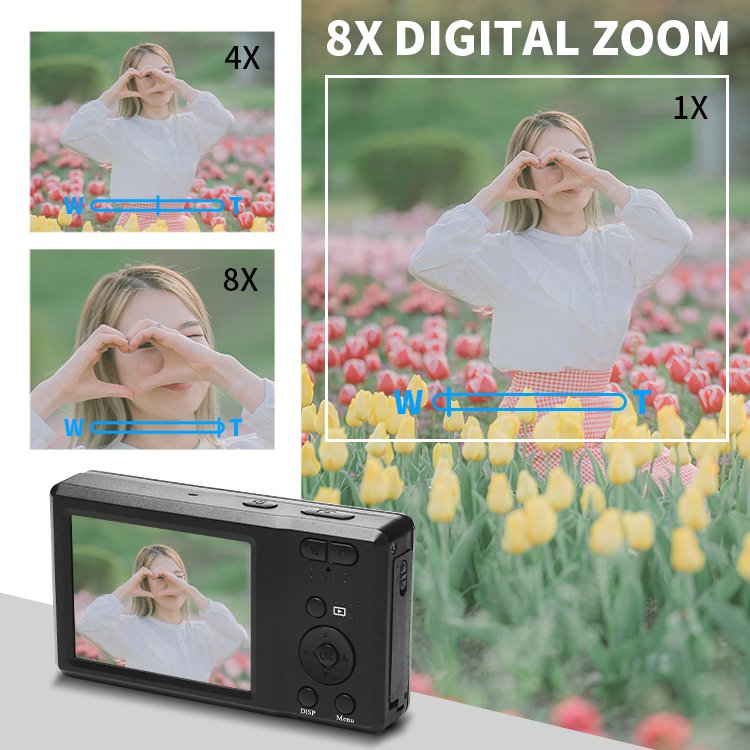 Professional manufacturer pocket 56mp camcorder photo mini point and shoot compact digital small 4k video camera for photography