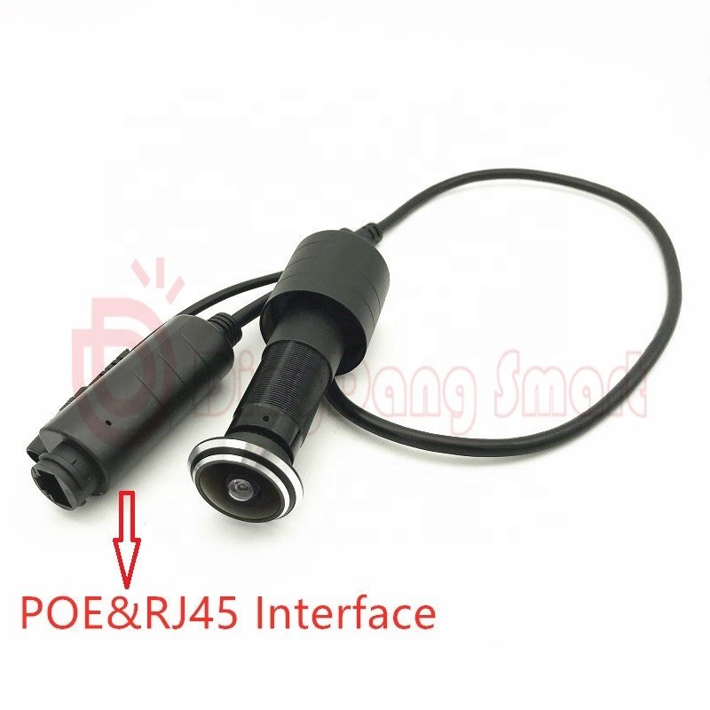 Wide Angle Lens DOOR EYE HOLE 2Mp ICSEE Xmeye App H.265 FISHEYE 1080P Super Mini POE IP Camera