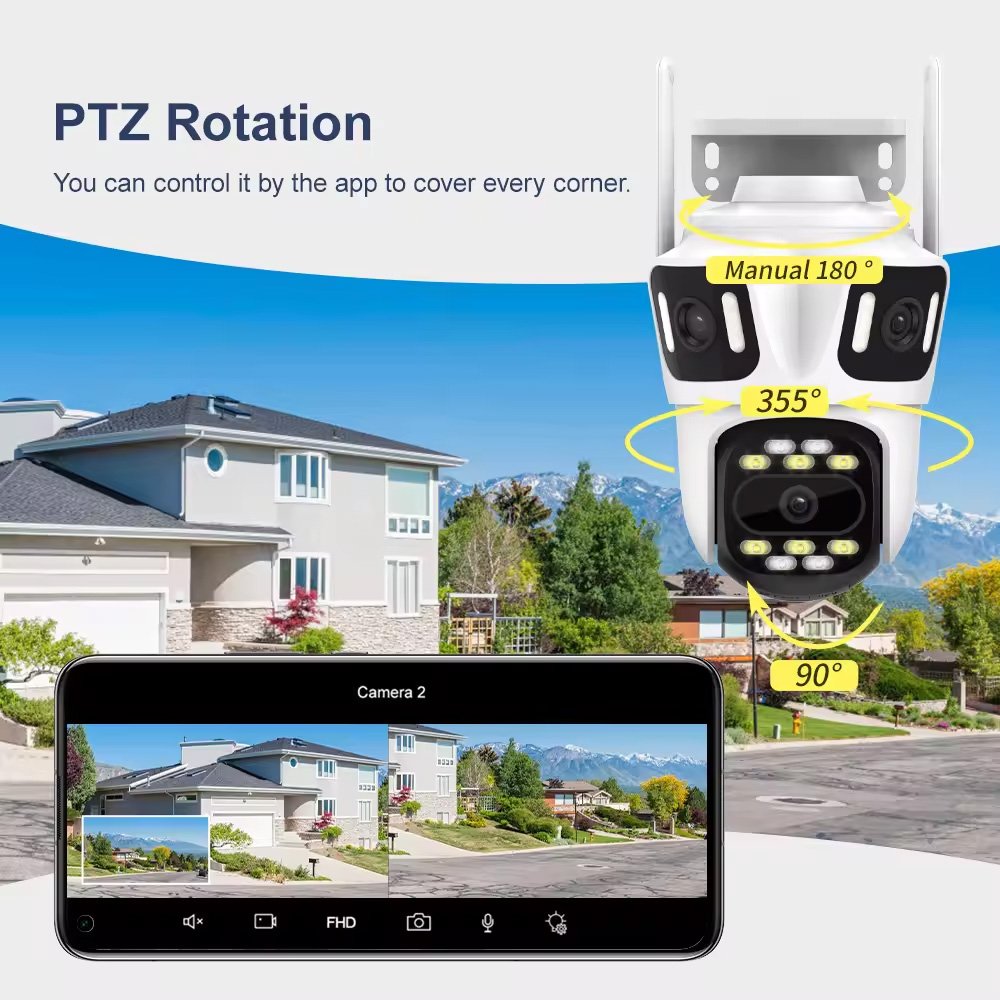 Wistino wireless ai camera for security and surveillance color night vision motion detection wifi camera
