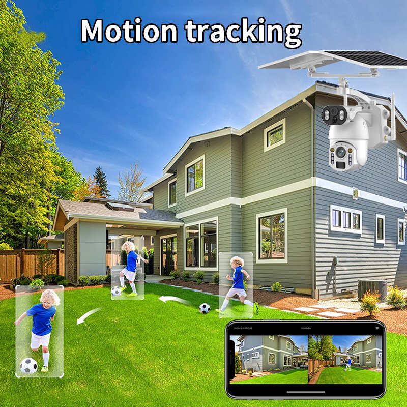 VESAFE Ubox APP 4g 60x Optical Zoom Cameras Solar Battery HD Night Version Ptz Dual Lens Security Solar Camera