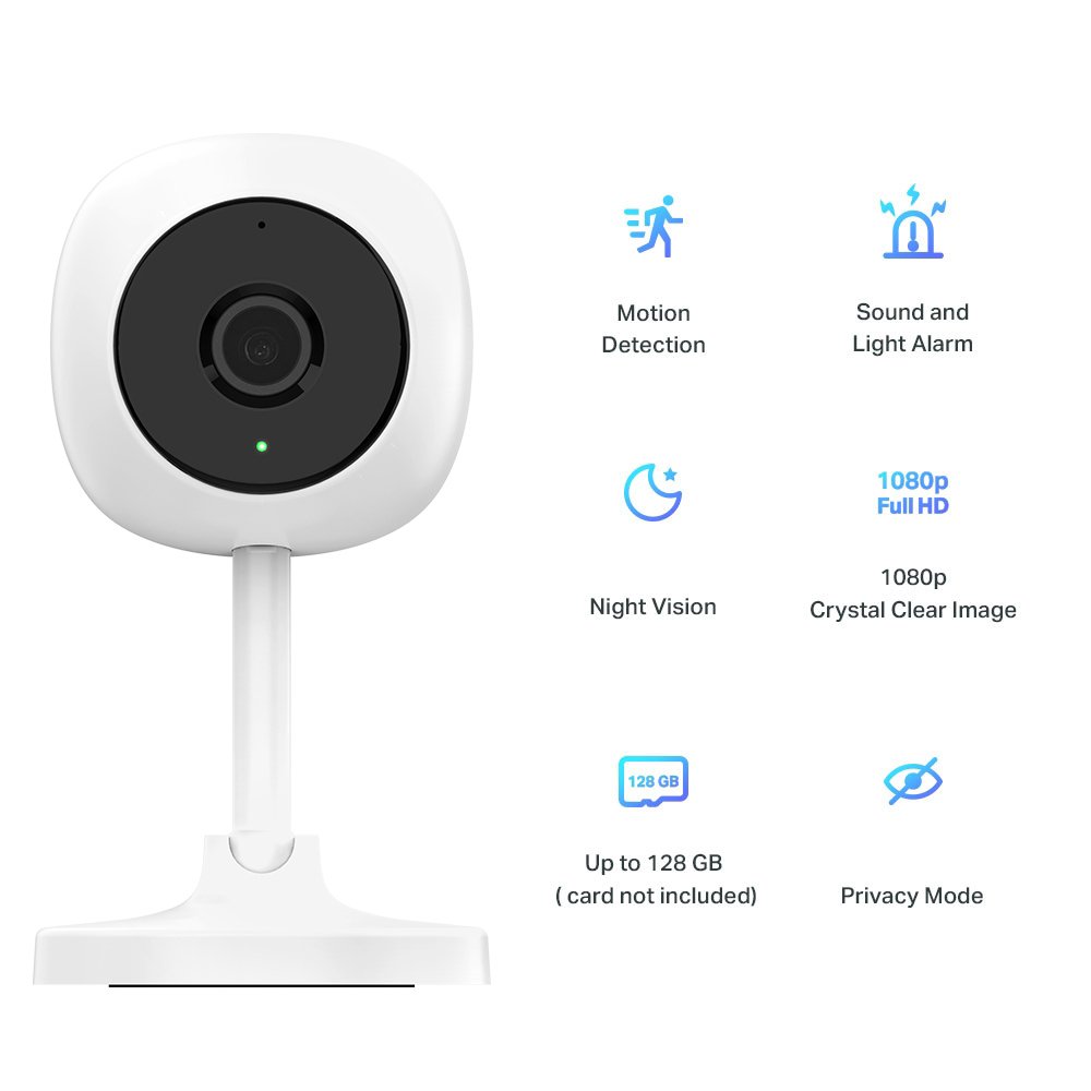 Auto-tracking WiFi Mini Camera Tuya Smartlife Wireless Mini IP 1080P Indoor Camera