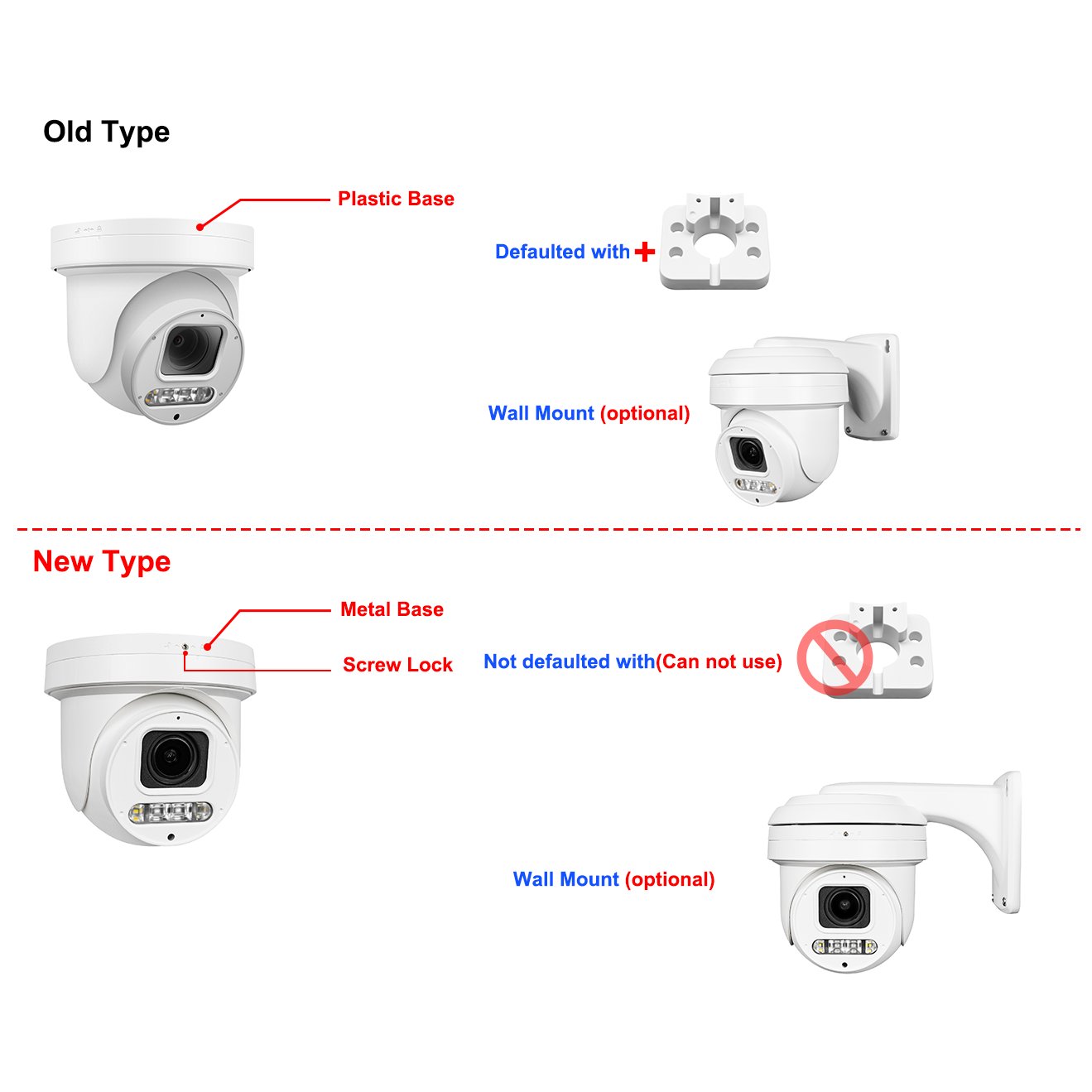 Good quality metal Dome network camera Dual light SONY335 6MP POE PTZ camera 5X 2.7-13.5MM Auto lens 2 ways audio SD Card MJPEG