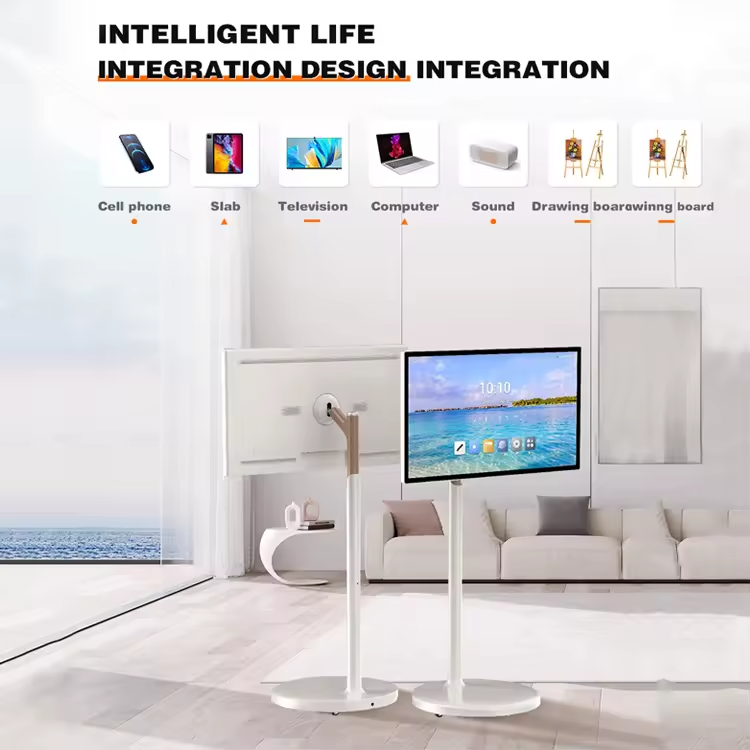 27 32 Inch Android System Tv In-Cell Touch Screen Gym Gaming Live Room Smart Tv With Removable Scroll Wheels