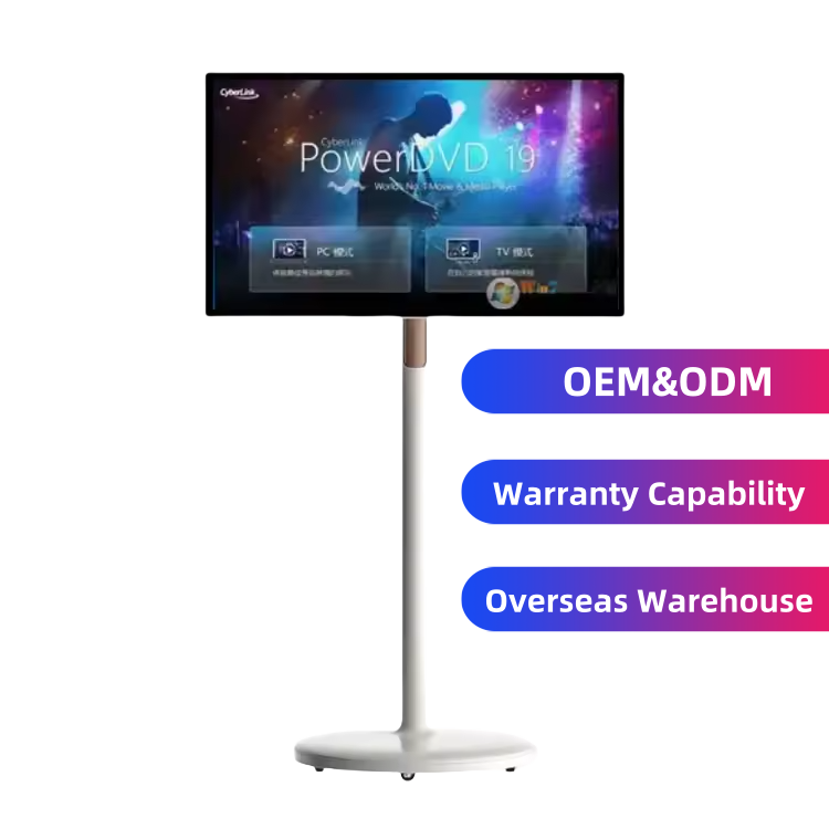 27 32 Inch Android System Tv In-Cell Touch Screen Gym Gaming Live Room Smart Tv With Removable Scroll Wheels