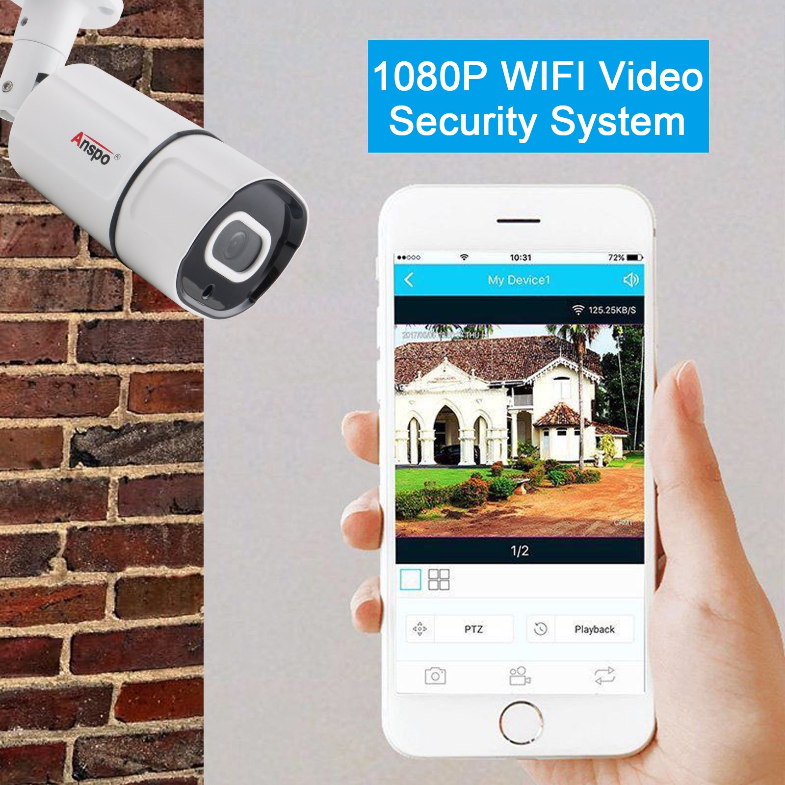 16 Channels 1080P AHD KIT XVR AHD Camera with Audio2.0mp DVR Coaxial Analog CCTV Security camera system Metal day night vision