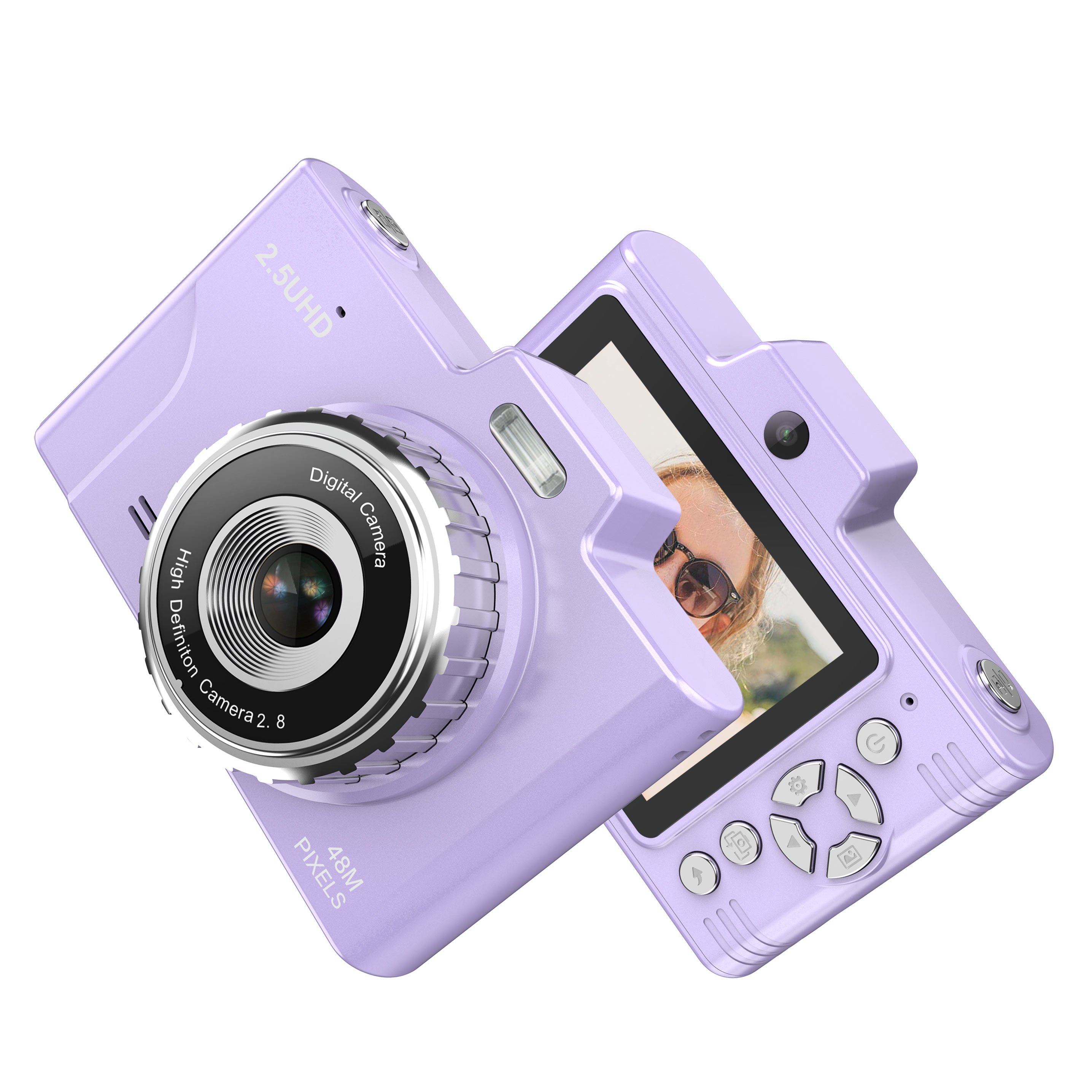 Digital Camera Portable Mini HD 2.5K 1080P 720P Mini Digital Camera With 48MP 8X Digital Zoom Camera