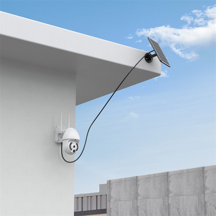 Hot Sale 4G Network Camera 4.0MP 8pcs Batteries Auto-tracking Two-way Audio H.265 Protocol