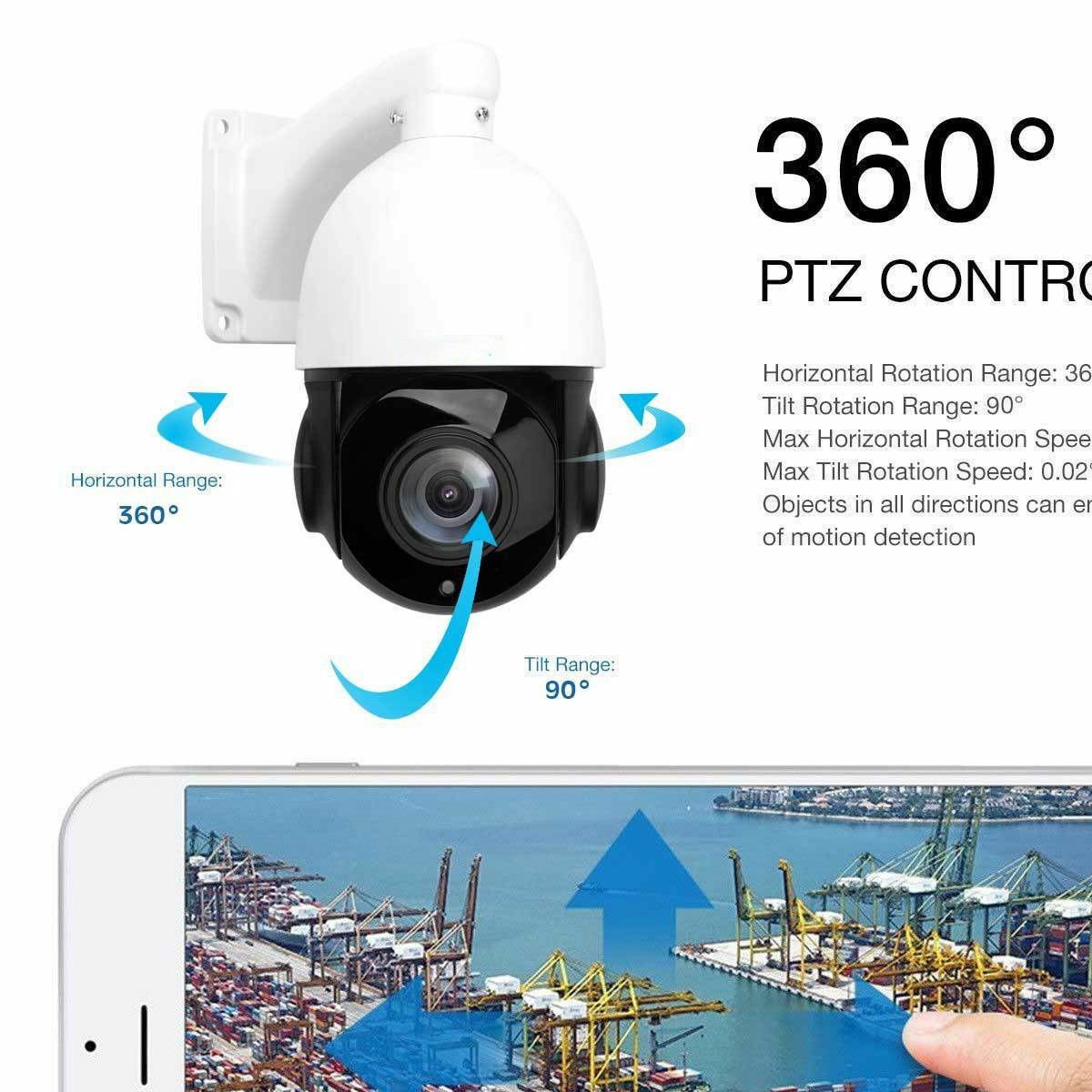 5MP 36X Optical Zoom starlight PTZ Camera analog motion tracking speed dome camera IP66 POE
