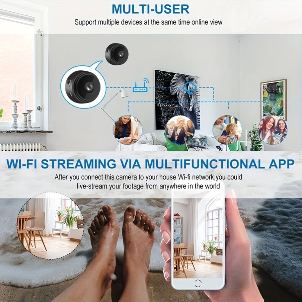 Mini Camera Wireless hdiotcamer APP Wifi IP HD 1080P DVR Night Vision House Security Indoor Outdoor