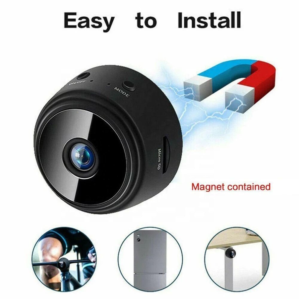 mini camera motion detection two way intercom video playback infrared night vision baby monitor camera