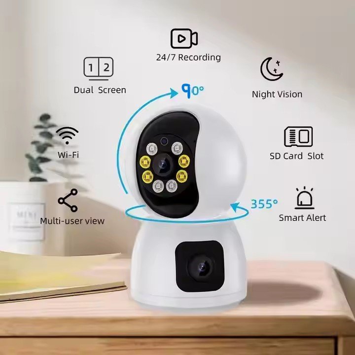 Hot Selling Indoor 4MP Small CCTV Camera WiFi IP Network Cameras With Two Way Audio Baby Monitor Camera Support tuya App