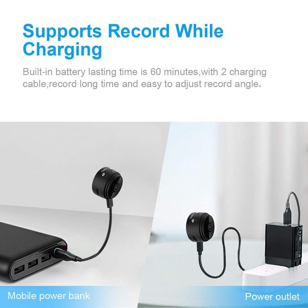 Micro WIFI Mini Camera HD 1080P With Smartphone App And Night Vision IP Home Security Video Cam Bike Body DV DVR Magnetic Clip