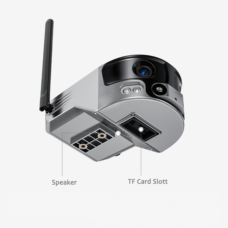 OEM Solar Panel Supply 4K WiFi ZOOM Camera Solar Sim Card 4G External Security Camera With Night Vision 2-Way Audio