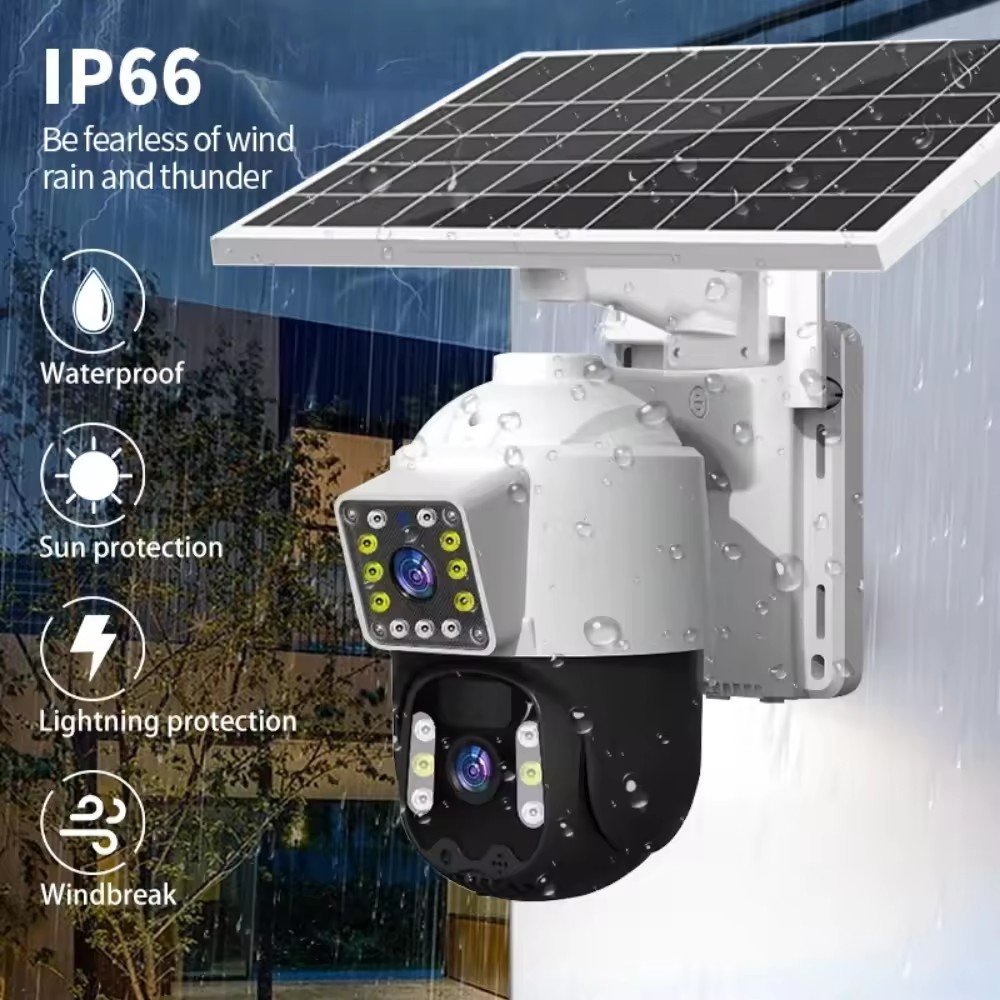 4G V360PRO solar camera outdoor SIM card solar closed circuit TV PTZ camera 1080P Wireless Solar Security Battery Power