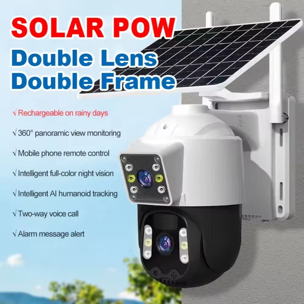 4G V360PRO solar camera outdoor SIM card solar closed circuit TV PTZ camera 1080P Wireless Solar Security Battery Power