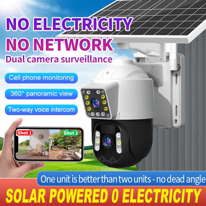 4G V360PRO solar camera outdoor SIM card solar closed circuit TV PTZ camera 1080P Wireless Solar Security Battery Power