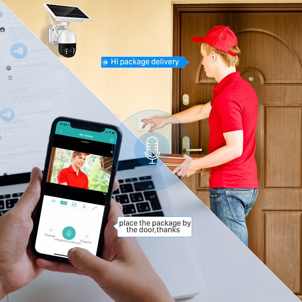 360 Web 3MP Low Power Icsee PIR Wireless Ptz Outdoor 4G Solar Ip Wifi Security Camera System CCTV Network Camera