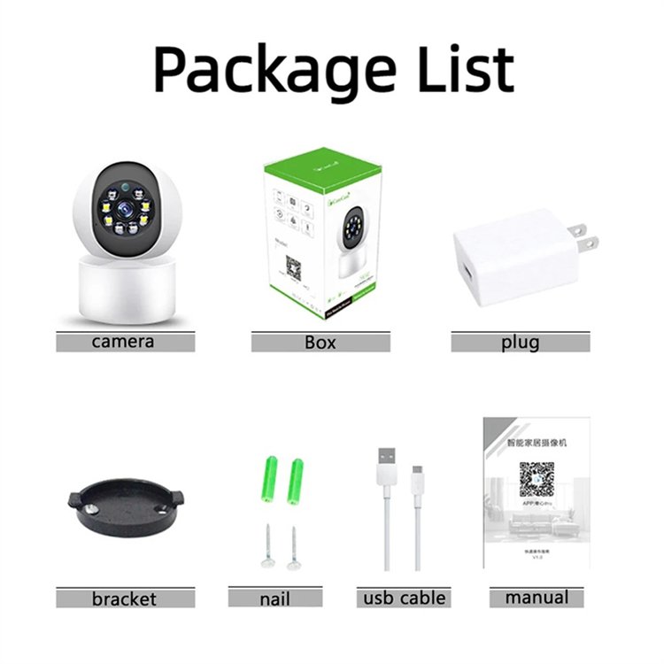 Rscamtom 5MP Mini Indoor Wireless WIFI CCTV Camera Home and Baby Monitoring 5MP Mini Indoor Wireless WIFI Camera