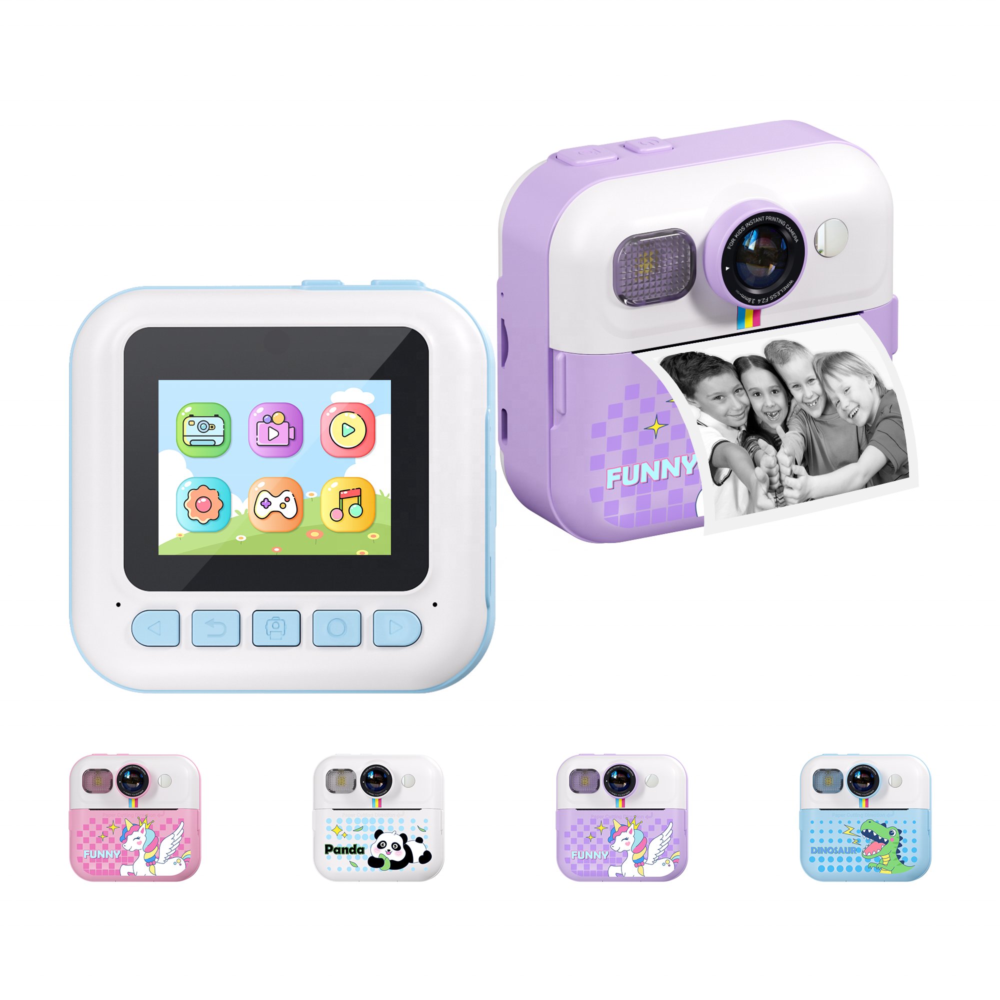 YMX CP02 Juguetes 2023 Elementary School Students Kindergarten Gift Kids Instant Camera Print Mini Camera for Girl Boy Children