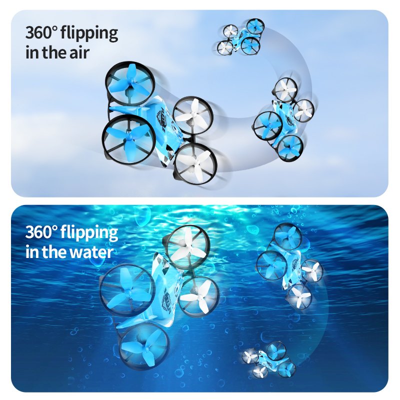 2023 New JJRC H113 Flying Car RC Drone Water Land and Air Multifunctional Elf Aircraft RC Speed RC car for kids H113 Dron