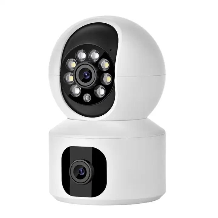 wifi Interior Camera 4MP Dual Wide Angle Dual Lens Color Night Vision Indoor Wireless IP WiFi PTZ Camera