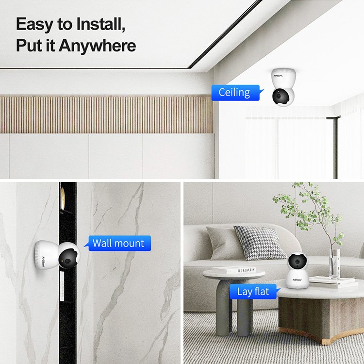 SriHome Ipsy CCTV Network Camera Camarass DE Seguridads Wireless Security Camera 3MP UltraHD IP Camera