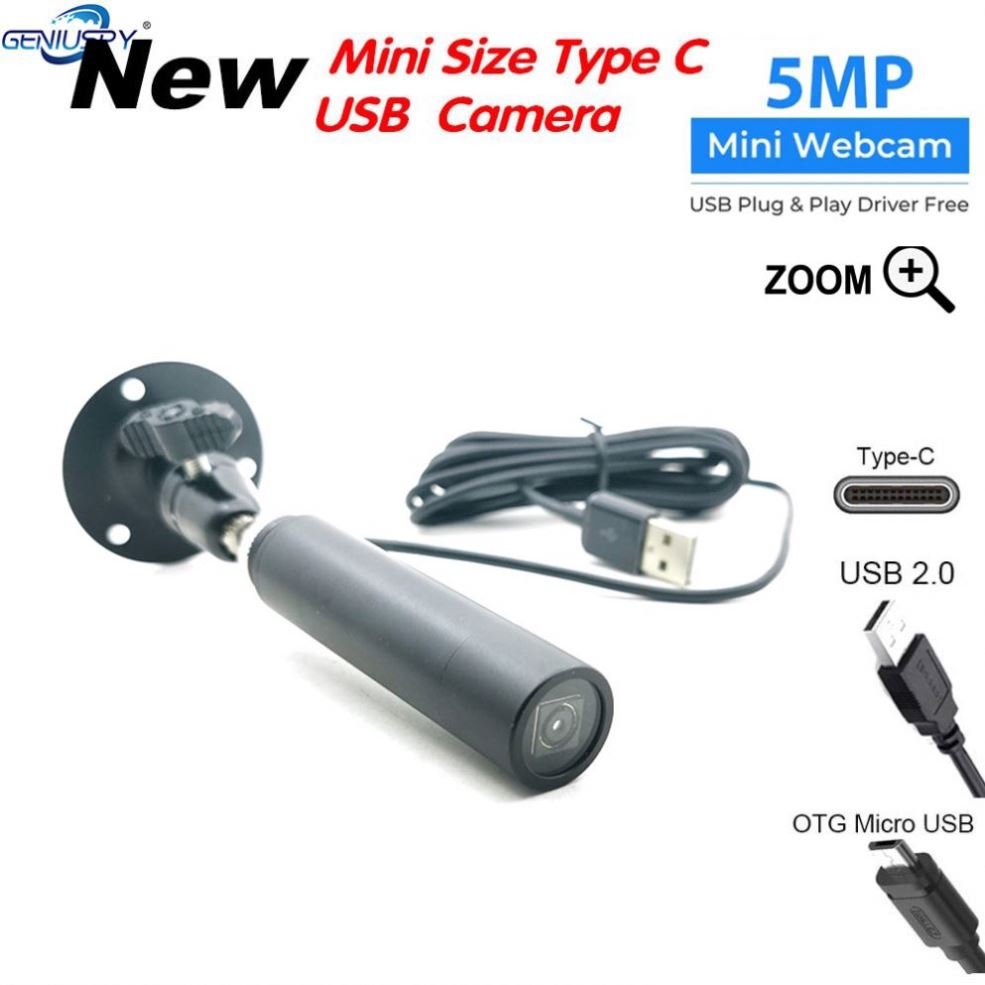 IP66 ZOOM Camera 5MP 30FPS 8MP Audio Bullet OTG Android Security 2.0 Micro Usb External Camera for Mobile Automatically Zoom Uvc