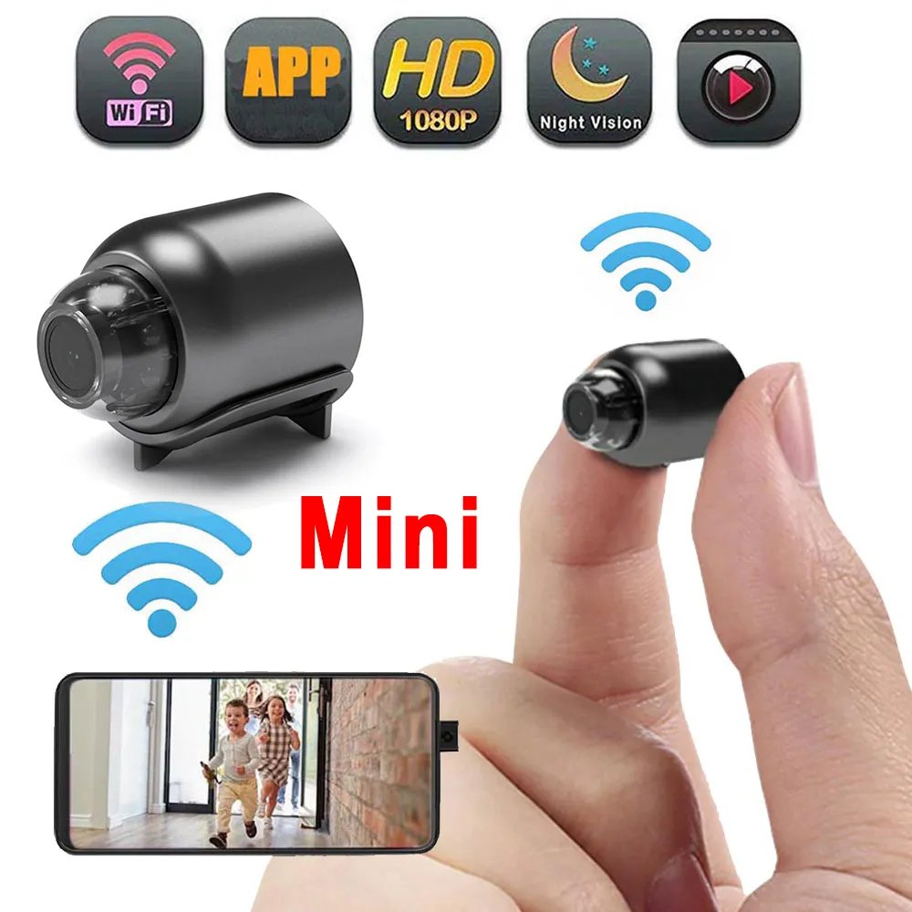 1080P HD IR Night Vision IP Audio Video Recorder Indoor Safety Security Surveillance Home X5 Mini WiFi Camera